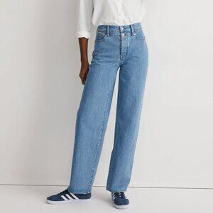 Madewell Wide-Leg Jeans perfect vintage harding wash womens Blue size 28 western